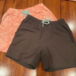 Huk swim shorts. 2 pairs of Youth size medium swim shorts.